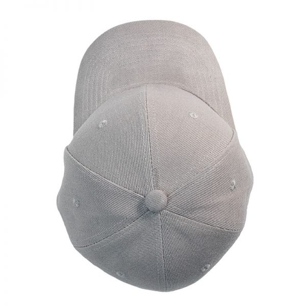 Custom and Embroider your Grey Cap Top View