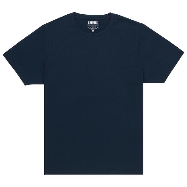 Unisex Navy Blue Crew T-shirt Front