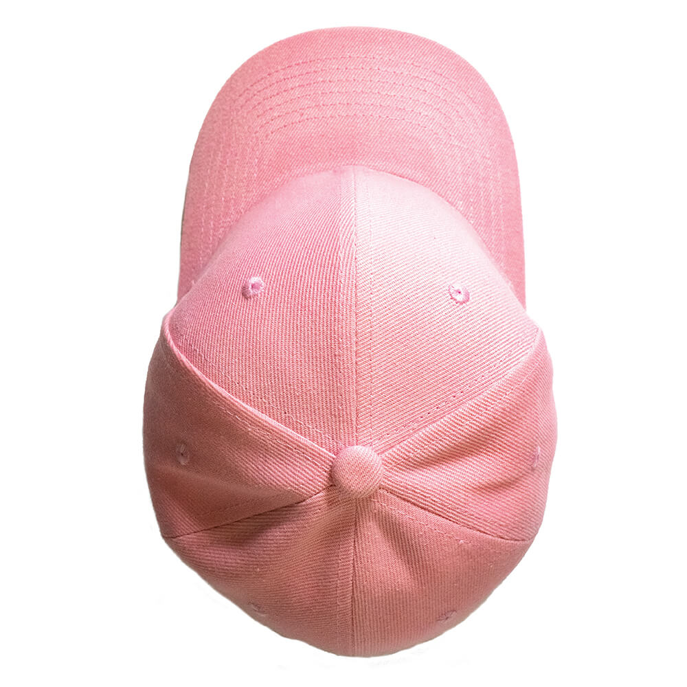 Custom and Embroider your Baby Pink Cap Top View