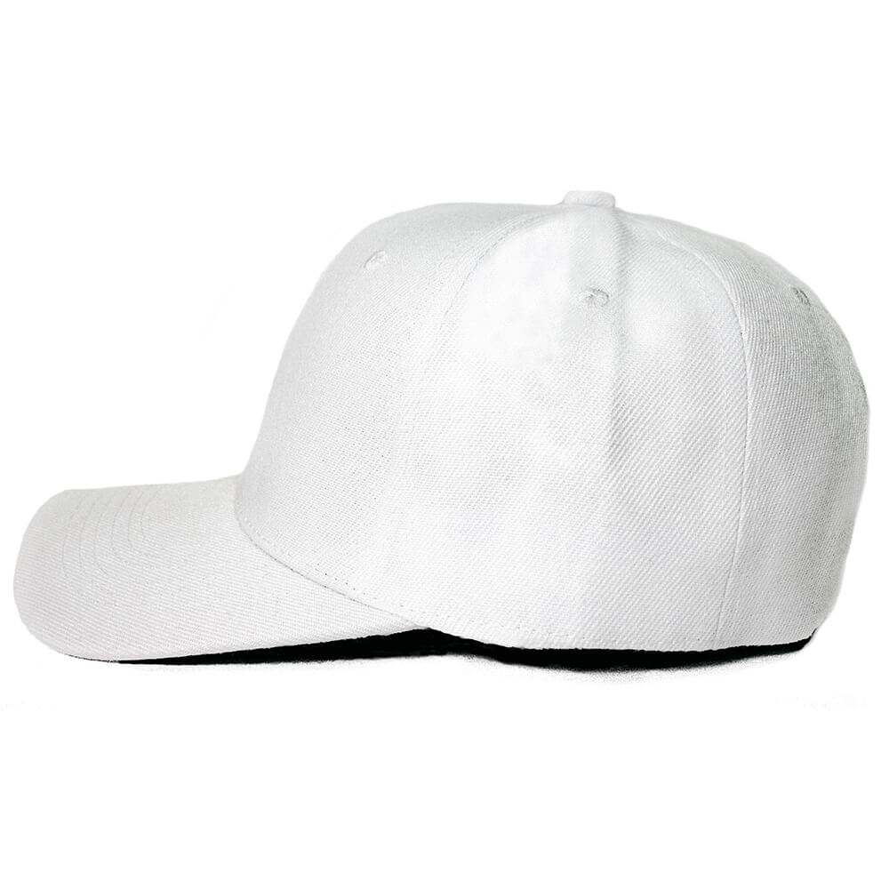 Custom and Embroider your White Cap Left View