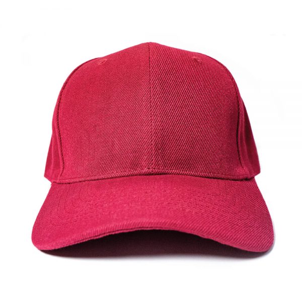 Custom and Embroider your Wine Red Cap Front View