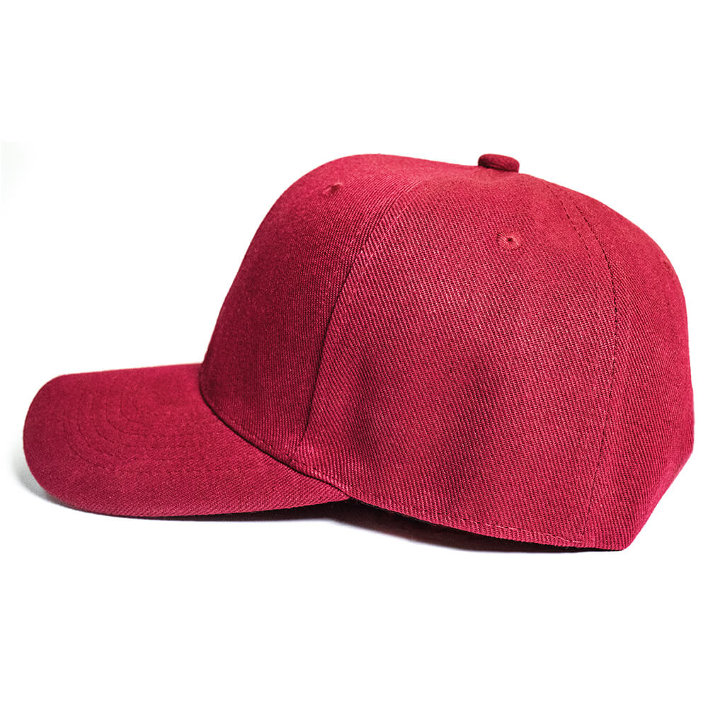 Custom and Embroider your Wine Red Cap Left View