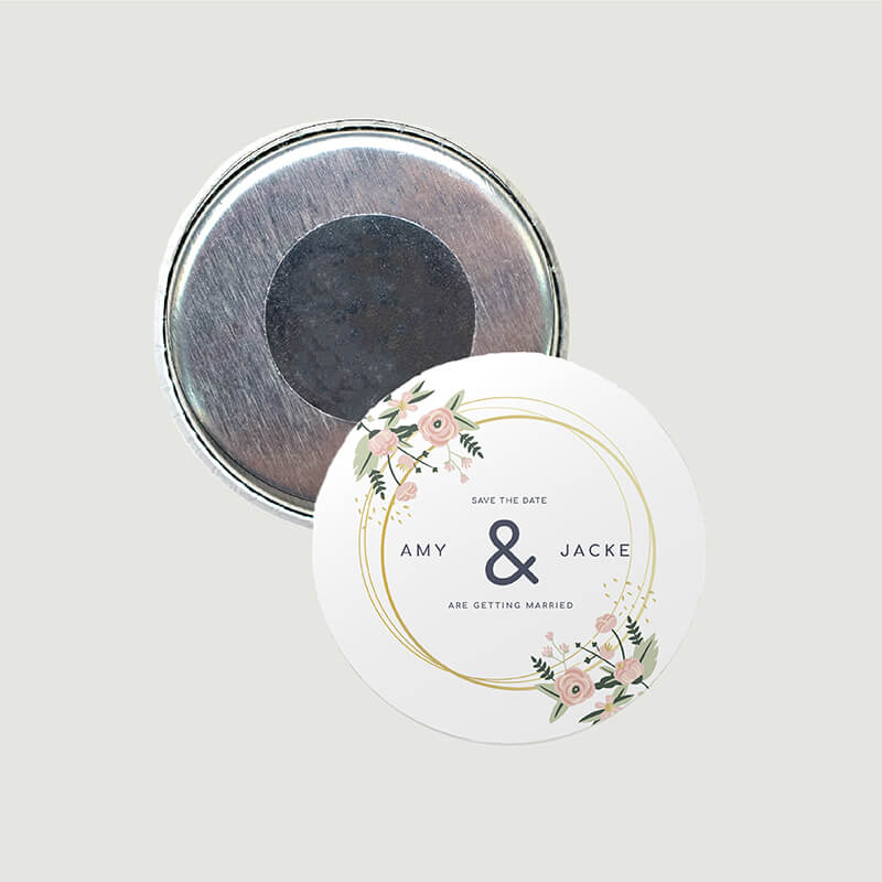 iTee, Custom your Button Magnet Template, CTWED1011