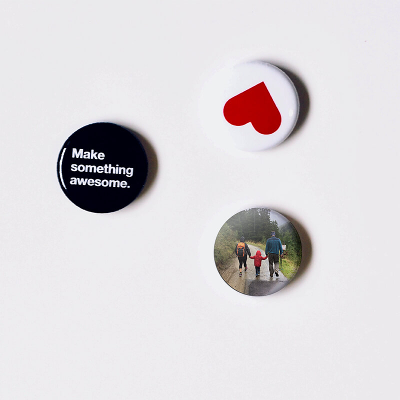 Custom and upload your button magnet