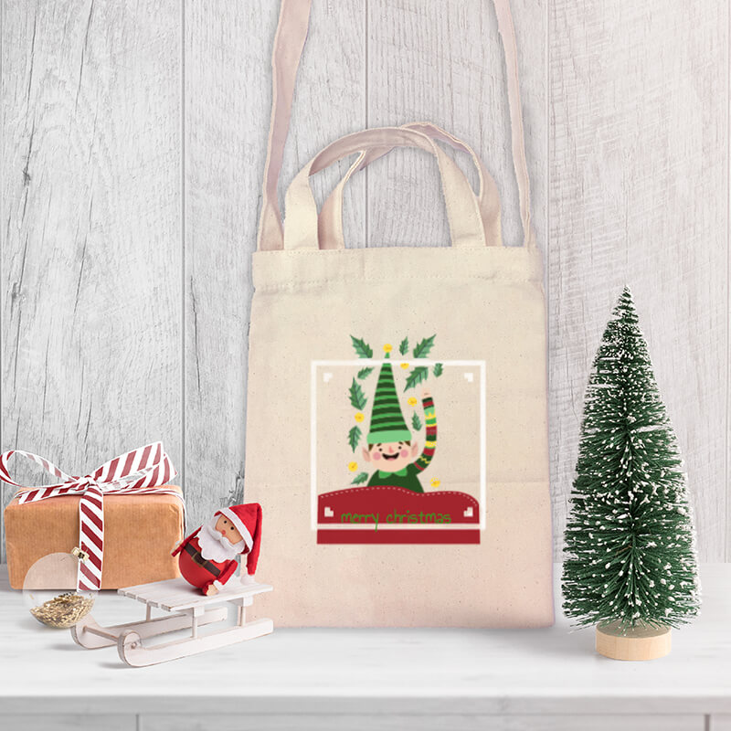 Hello! From the Elf Team Mini Canvas Tote-bag, Custom our iTee template and make it yours. Product View