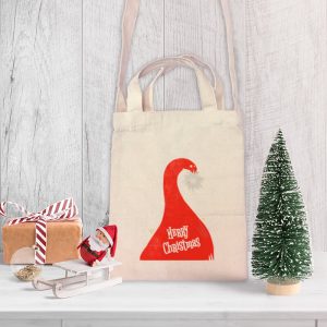 Where's Santa? Mini Canvas Tote-bag, Custom our iTee template and make it yours. Product View