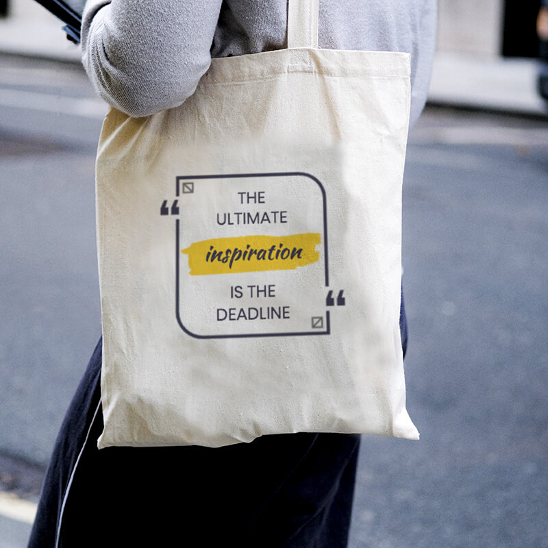 The Ultimate Inspiration Canvas Tote-bag Freesize, Custom our iTee template and make it yours. Model View