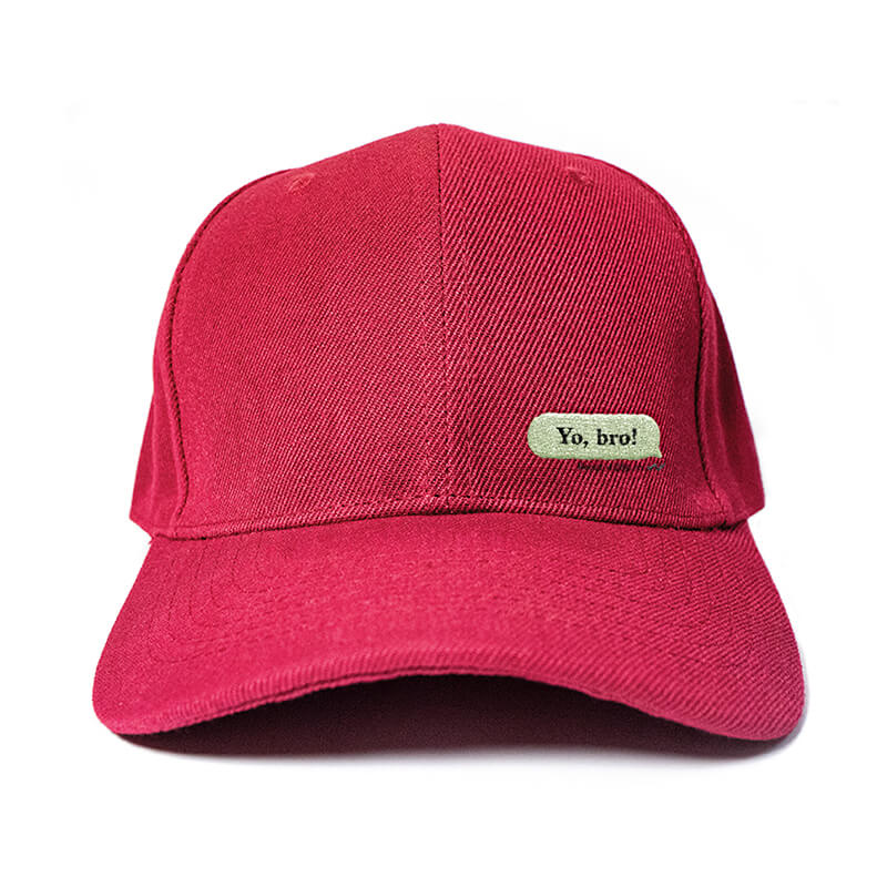 My Message in Wine Red Embroidered Cap, Custom our iTee template and make it yours. Product View