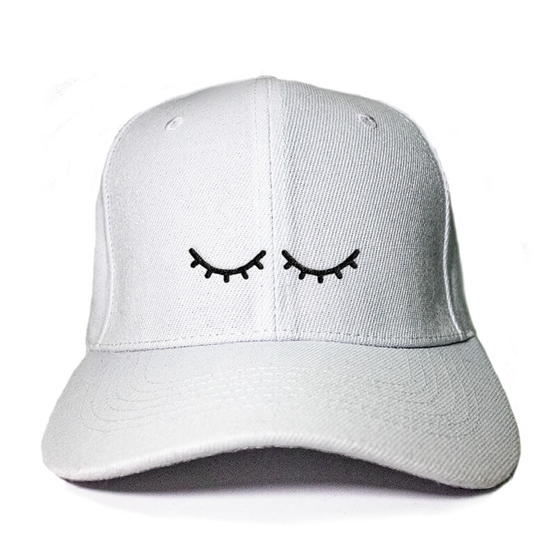 I'm Sleeping in White Embroidered Cap, Custom our iTee template and make it yours. Product View
