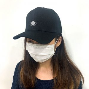 I Save Myself with N95 mask in Black Embroidered Cap, Custom our iTee template and make it yours. Model View