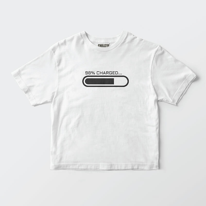 Custom your Loading... White T-shirt Template, Front Product View