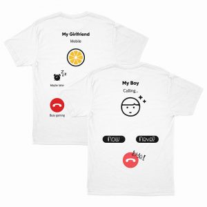 Custom your Achievement Hello! I'm Calling You White Unisex Crew T-shirt Template, Front Product View