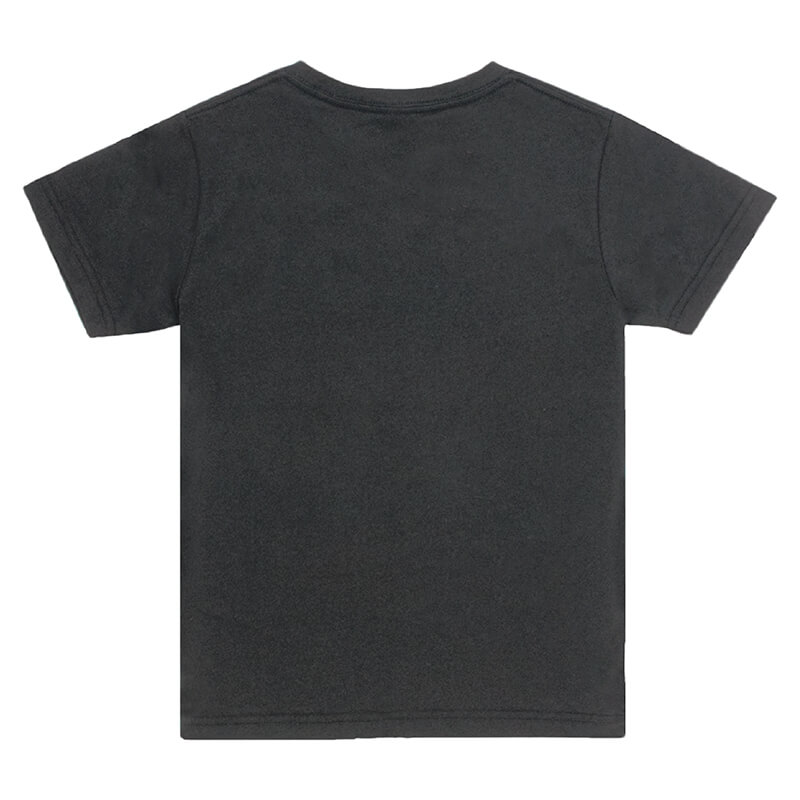 Kids Black Crew T-shirt Back View