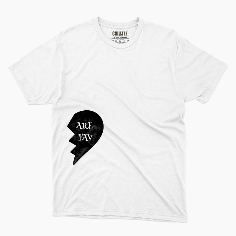 Custom your Where did my heart go? White Unisex Crew T-shirt Template, Front Product View for Men