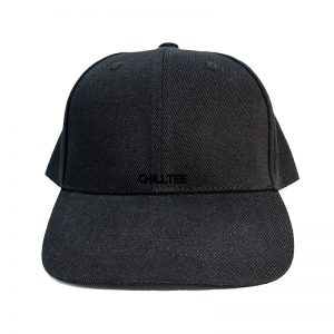 Custom and Embroider your Black Kids Cap Front Side View