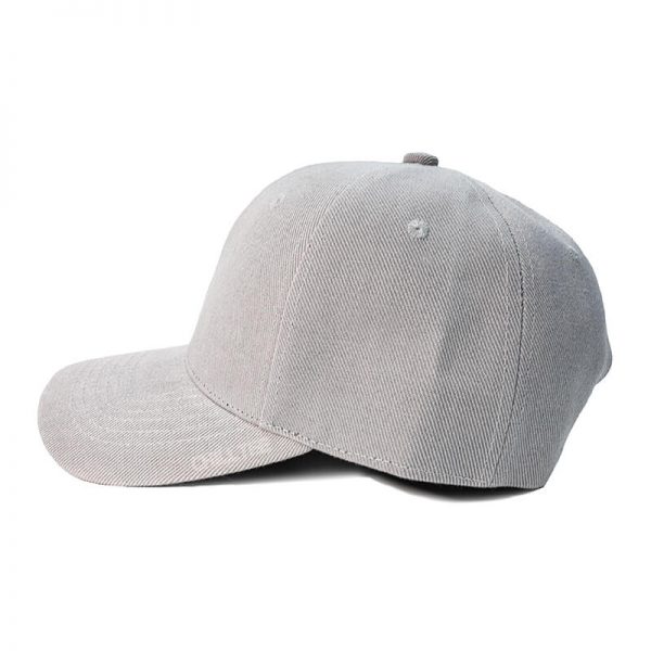 Custom and Embroider your Grey Kids Cap Left Side View