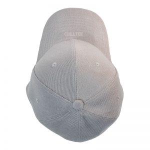 Custom and Embroider your Grey Kids Cap Top Side View