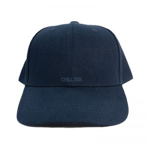 Custom and Embroider your Navy Kids Cap Front Side View
