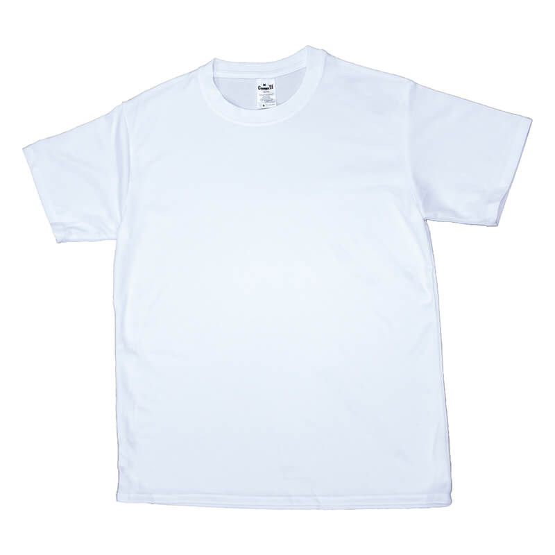 Unisex White Mesh T-shirt Front View