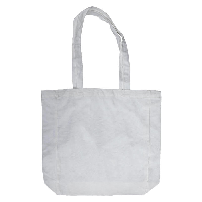 White Lightweight Flat Bottom Tote-bag