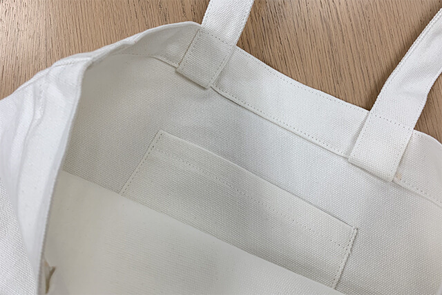 custom white long strap tote-bag