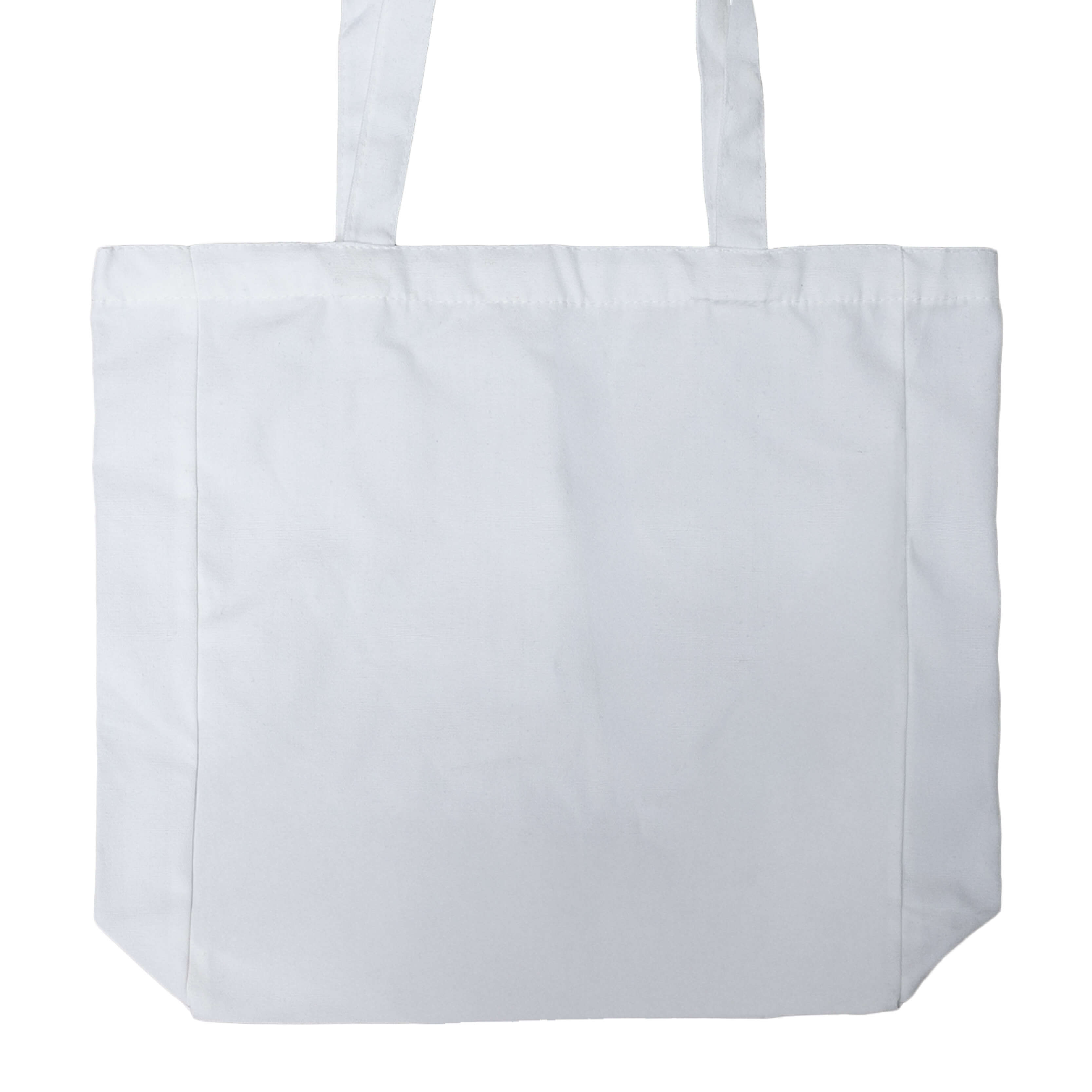 Custom your White Lightweight Flat Bottom Tote-bag Zoom View