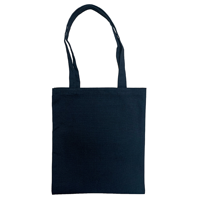 Black Long Strap Tote-bag Front Side