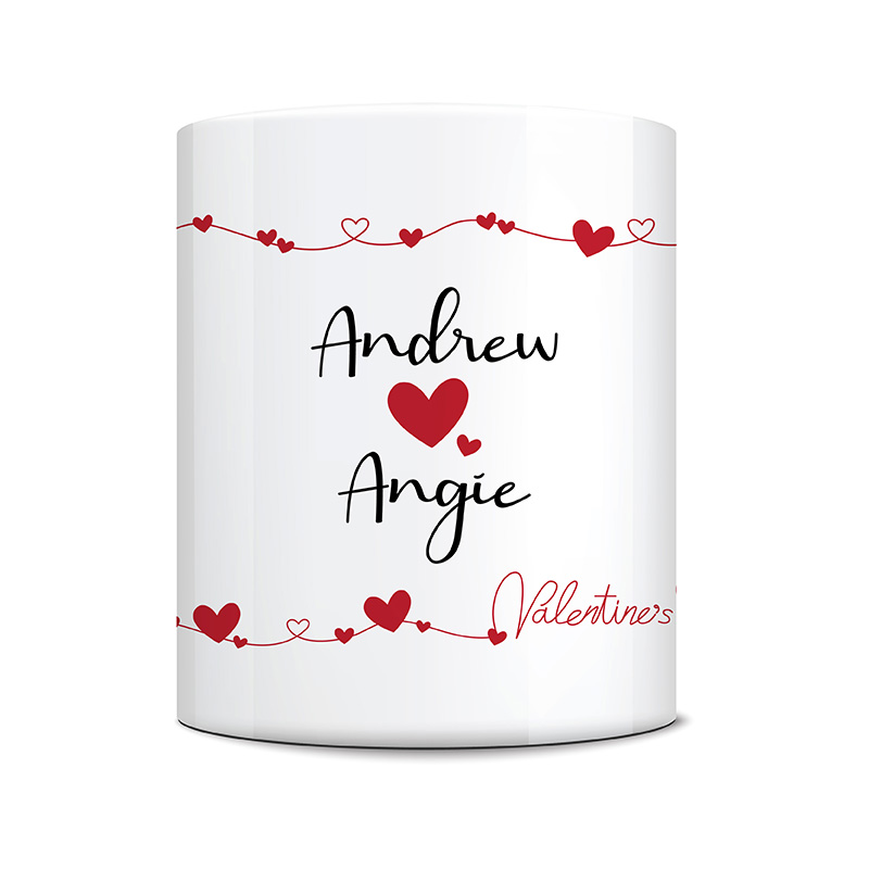 Be My Valentine White Ceramic Mug Centre