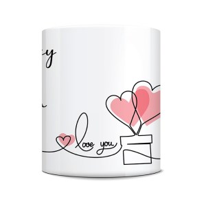 Love is in the air White Ceramic Mug Centre
